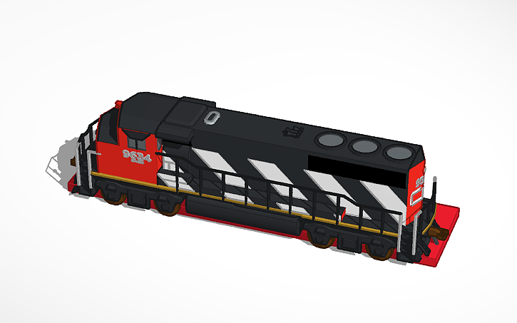 3D design CN train - Tinkercad