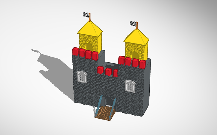 Solidworks Castle Drawing 3D design Castle - Tinkercad