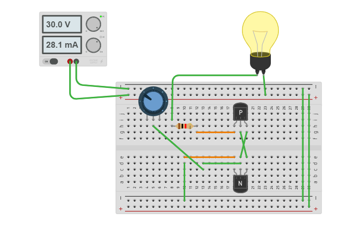 Circuit design SCR-TIRISTOR-BARRERA - Tinkercad