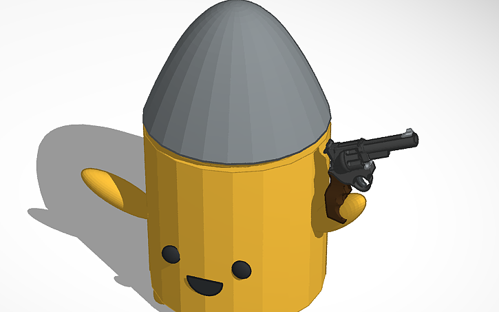 3D design bullet kin - Tinkercad