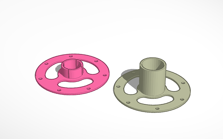 3D design wire spool - Tinkercad