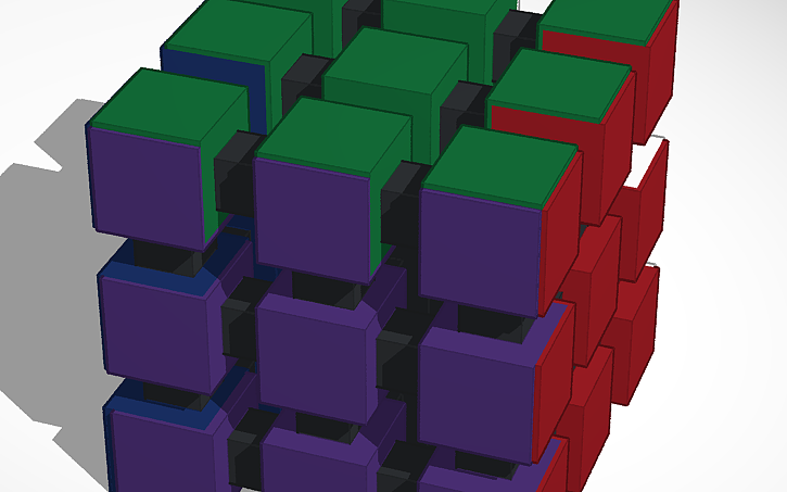 Rubycube 3D design Rubix cube - Tinkercad
