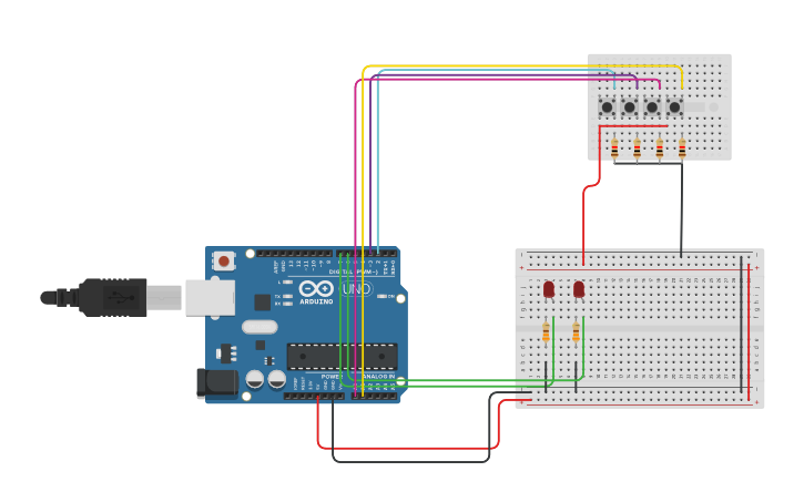 Circuit design TP1 - Exercice 4 - Tinkercad