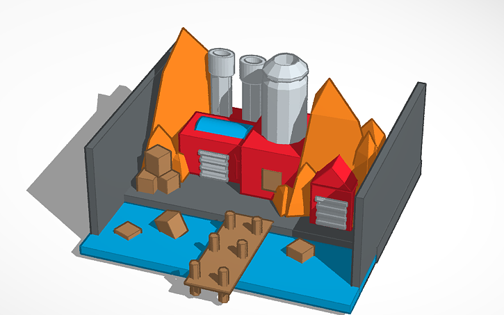 3D design TF2 red base | Tinkercad