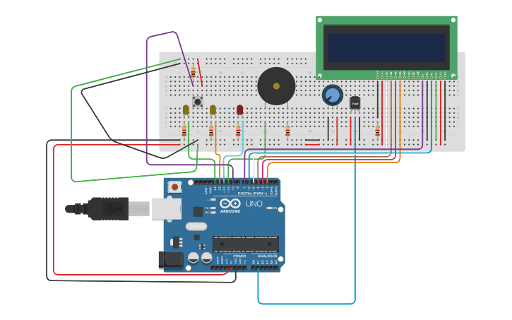 Circuit design Sensor - Tinkercad