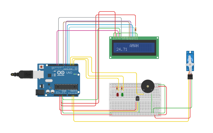 Circuit design projek arduino Nanda yang benar - Tinkercad