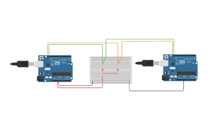 Circuit design I2C | Tinkercad