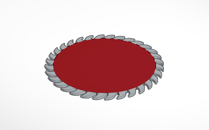 3D design Sawblade - Tinkercad