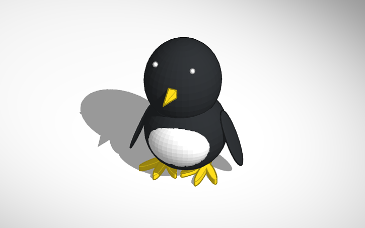 3D design penguin | Tinkercad