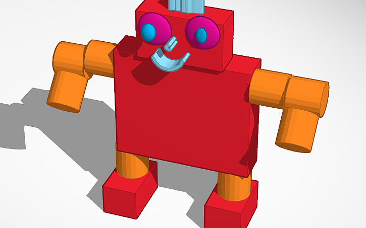 3D design robot A1 - Tinkercad