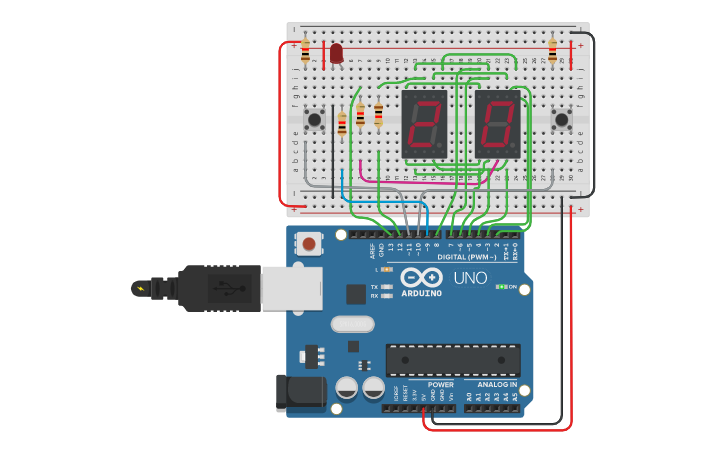 Circuit design Ex5-Chronometer - Tinkercad