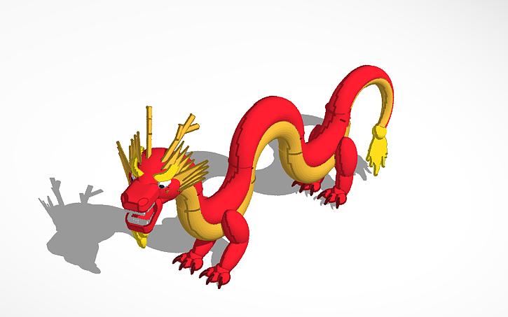 3d-design-chinese-dragon-tinkercad