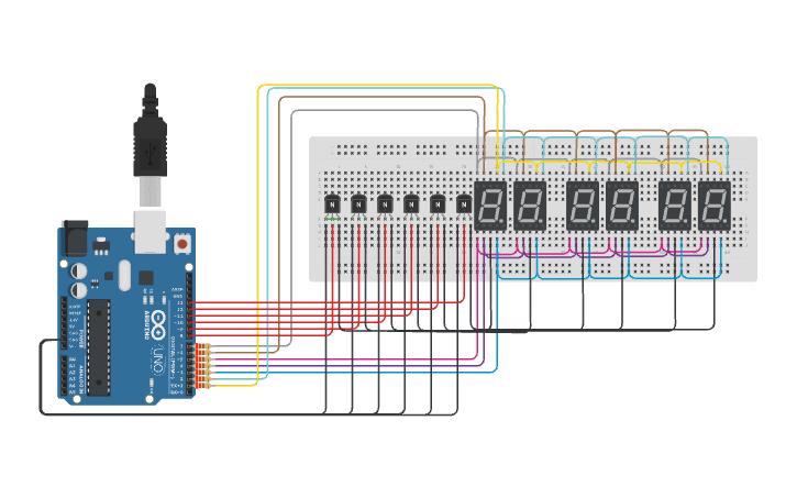 Circuit design RELOJ - Tinkercad