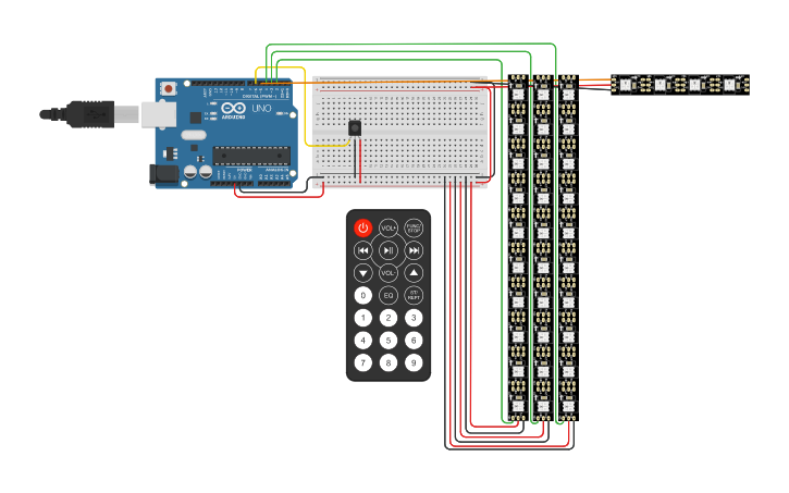 Circuit design Copy of Lab-12.G IR Sensor and Remote | Tinkercad