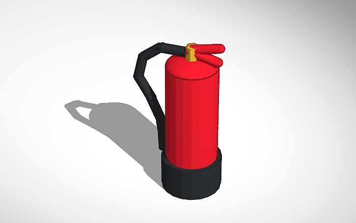 3D design Extintor H0 - Tinkercad