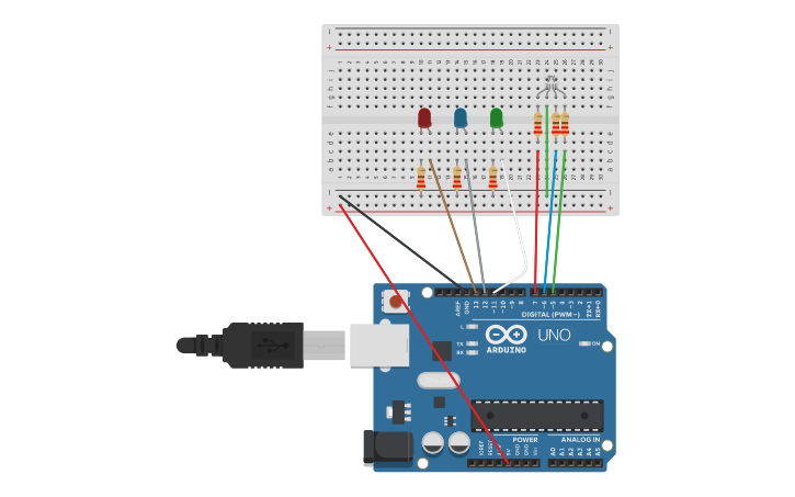 Circuit design CLASE 2. EJERCICIO 2: Mezcla de colores en LED RGB ...