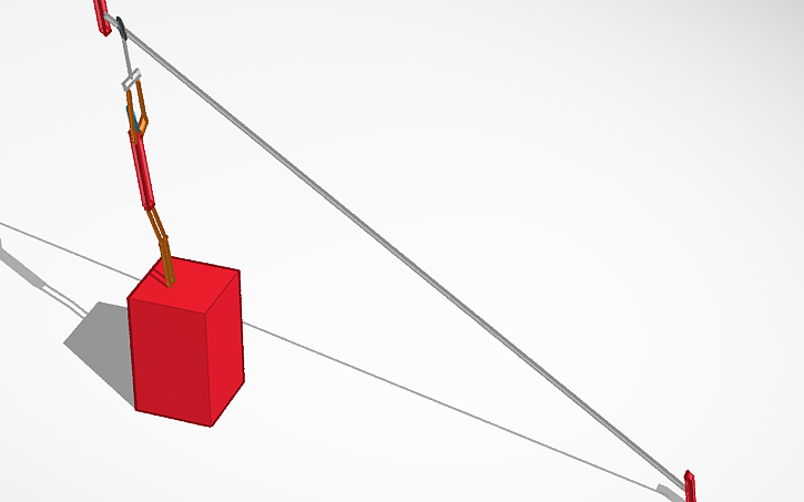 3D design zipline - Tinkercad