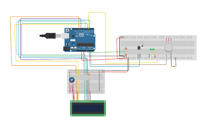 Circuit design Weather station - Tinkercad