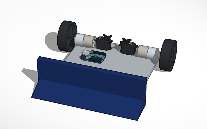 Sumo Arduino Design 3D design ROBOT SUMO X0N1 - Tinkercad
