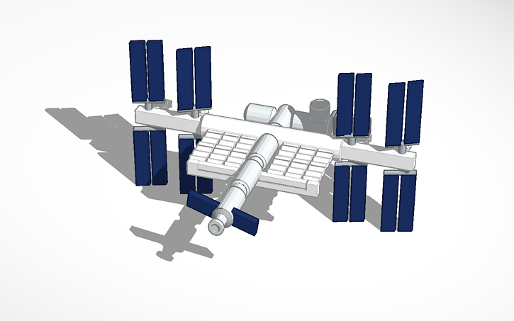 Iss Radiator Cad 3D design ISS - Tinkercad