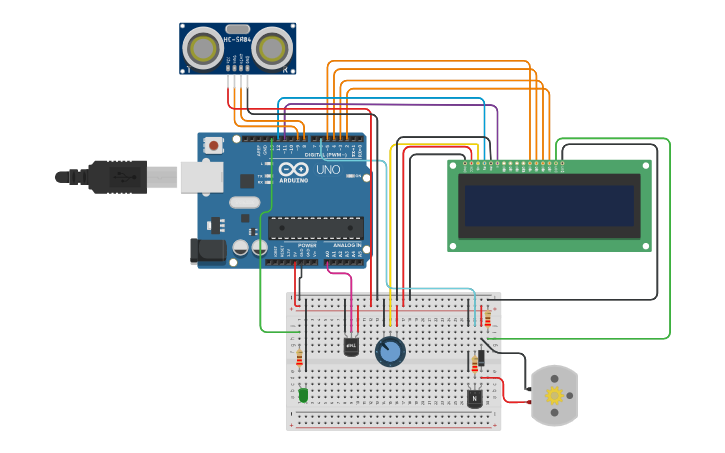 Circuit design TRABALHO CONTROLE TEMPERATURA - Tinkercad