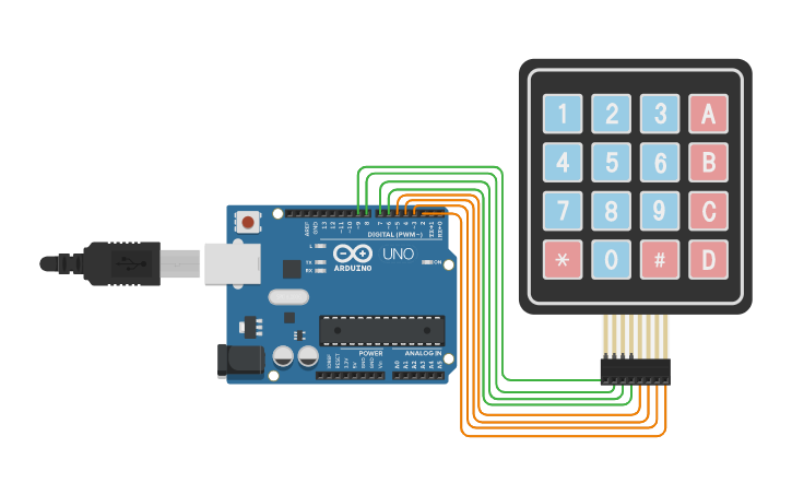 Circuit design 2.8.1.Keypad_seri_monitor | Tinkercad