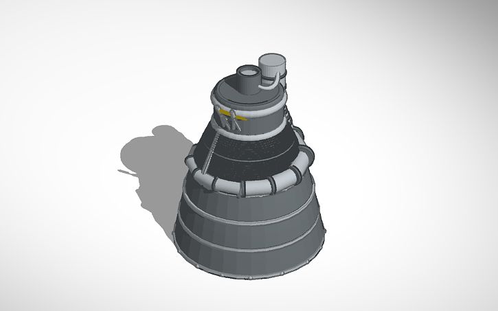 3D design Rocket Engine - Tinkercad