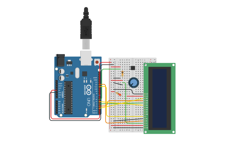 Arduino Crystal Ball Code Example Circuit design Arduino - Crystal Ball - Tinkercad