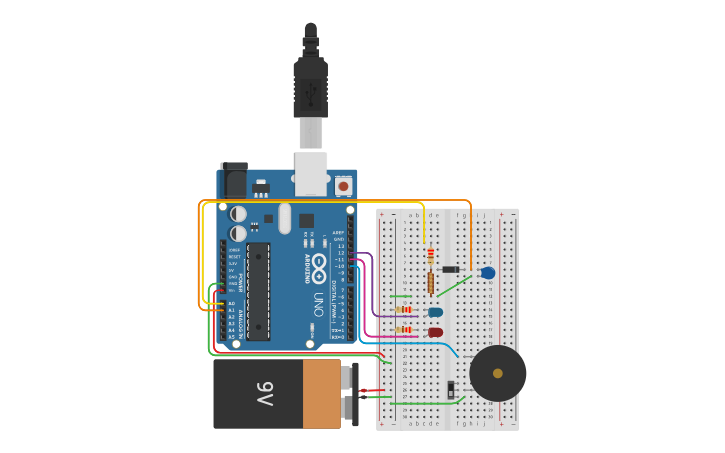 Circuit design Simple Arduino Metal Detector - Tinkercad