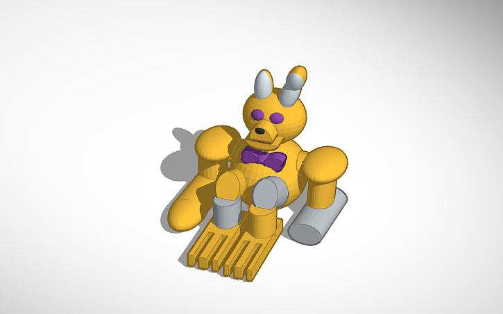 3D design scrap springtrap - Tinkercad
