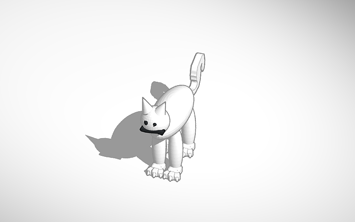 3D design cat - Tinkercad
