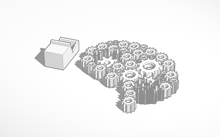 3D design Mechanical Brain - Tinkercad
