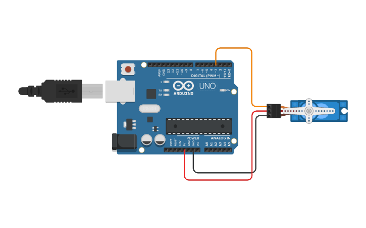 Circuit design Semáforo - Barrera - Tinkercad