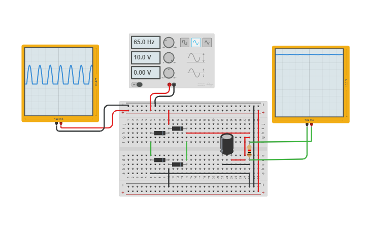 Circuit design Ejercicio 2 Tarea 2 Física Electrónica - Tinkercad