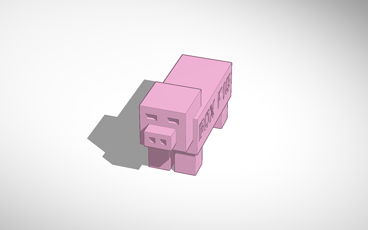 3D design Pig USB - Tinkercad
