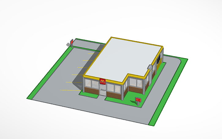 3D design McDonald's - Tinkercad