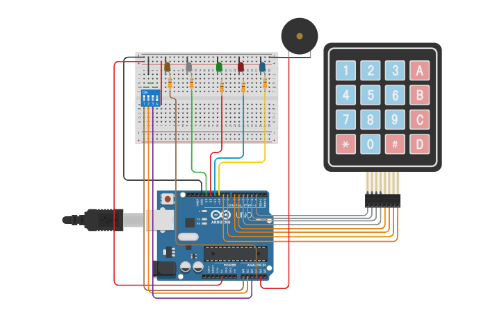 Circuit design ALARMA HOME | Tinkercad