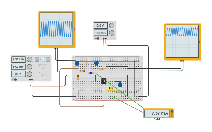 Circuit Design Common Emitter Amplifier (design Lab) - Tinkercad