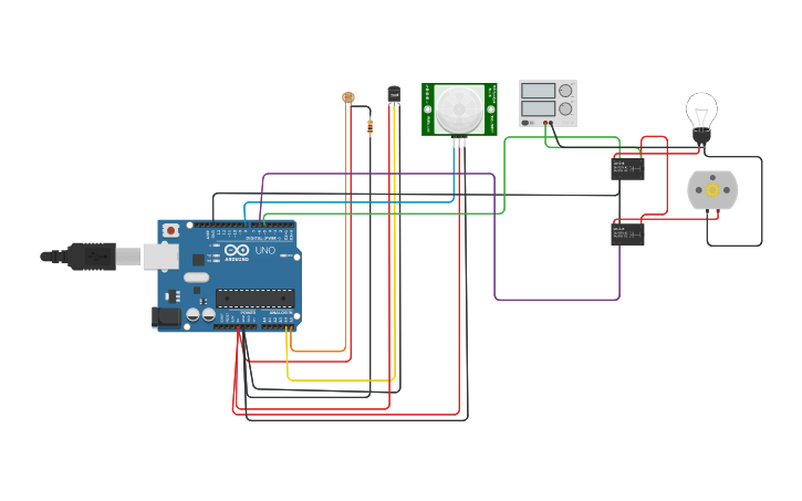 Circuit design MicroProcessor Mini project -2054 - Tinkercad