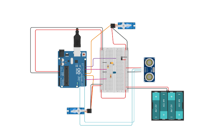 Circuit design Snack Launcher | Tinkercad