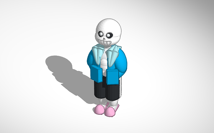 3D design Sans (undertale) Tinkercad