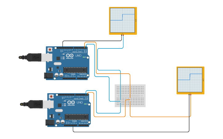 Circuit design Serial Communication | Tinkercad