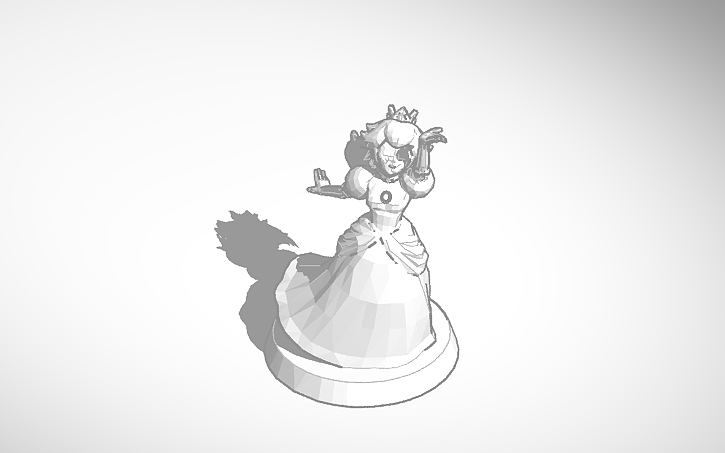 3D design Princess Peach - Tinkercad