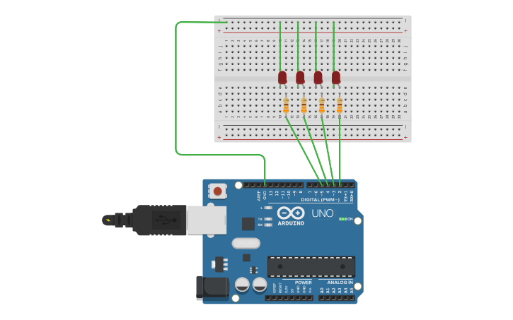Circuit design GPIO_1 | Tinkercad