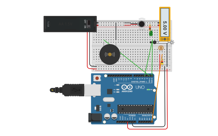 Circuit design Fototransistor Adrián Ortiz | Tinkercad
