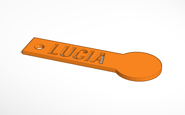 3D design llavero | Tinkercad