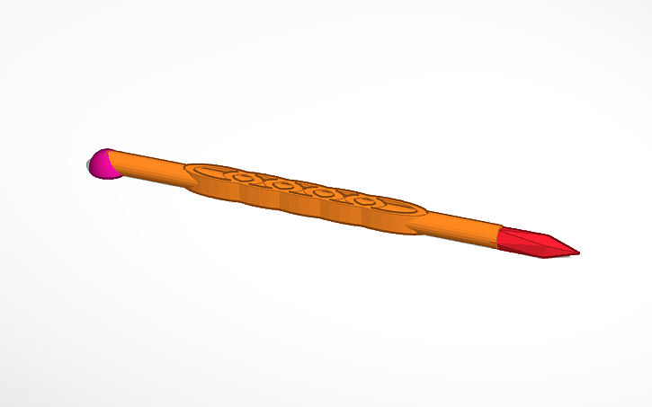 3D design snuff spoon - Tinkercad