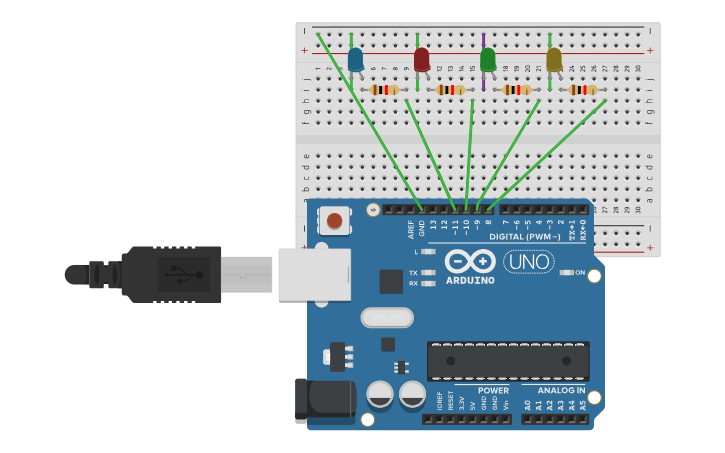 Circuit design kara şimşek | Tinkercad