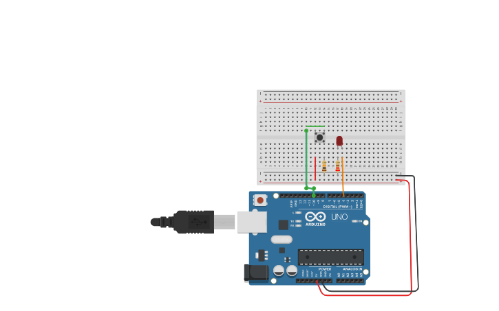 Circuit design PULL DOWN - INTERRUPTOR CON ANTIREBOTE | Tinkercad