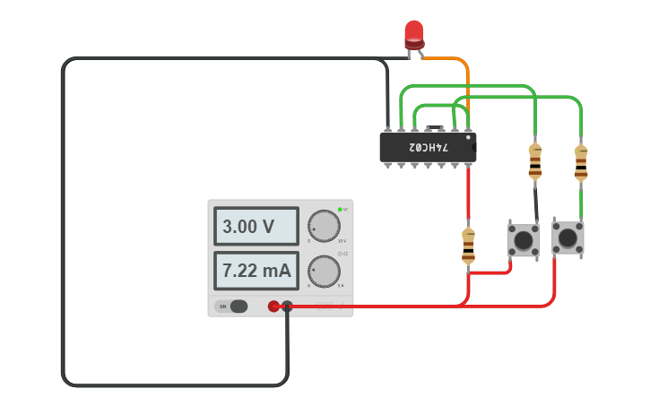 Circuit design latcher - Tinkercad